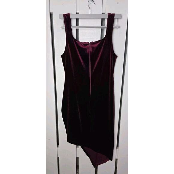 Privy Asymmetrical Purple Bodycon Sweetheart Velvet Witchy Dress Whimsigoth‎ L - Picture 2 of 11